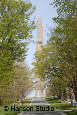Bennington, VT - Monument from the street - spring